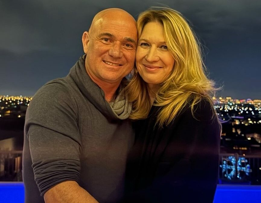 Andre Agassi e Steffi Graf incontrano gli studenti a Cuneo